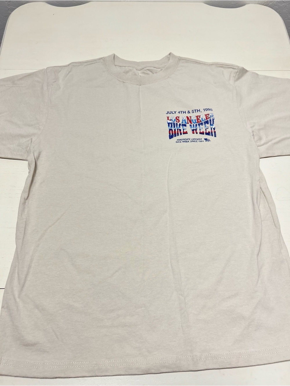 Strange Daze Men’s Medium Los Angeles Bike Week 1998 Motorcycle Graphic T-Shirt